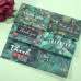 Green Thank You Card Beautiful Card Tropical Plant Pattern Customized